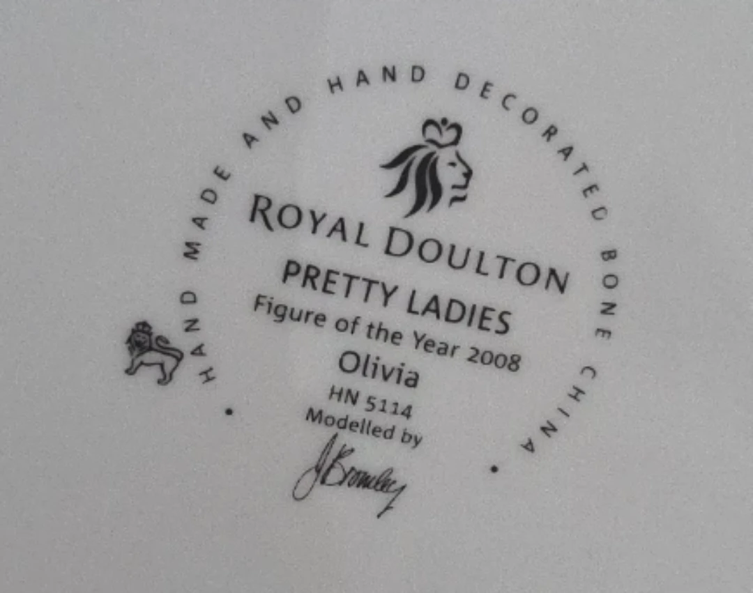 Royal Doulton Olivia Figure of the Year 2008 HN 5114