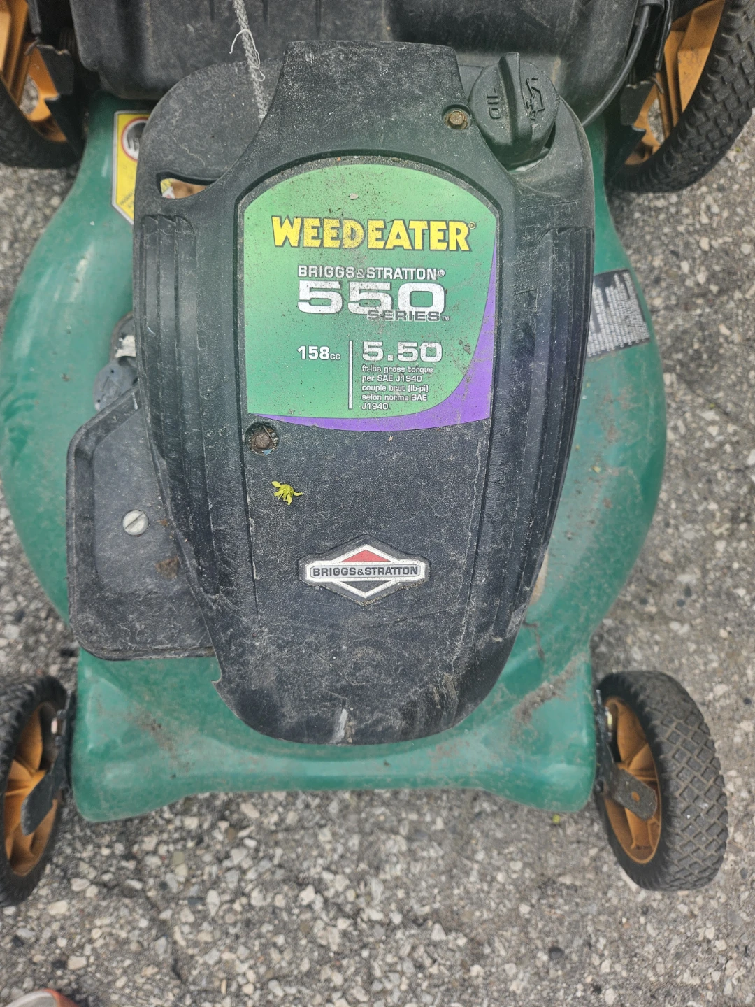 Weed Eater Lawn Mower Collection Bag & Wheels - photo 4