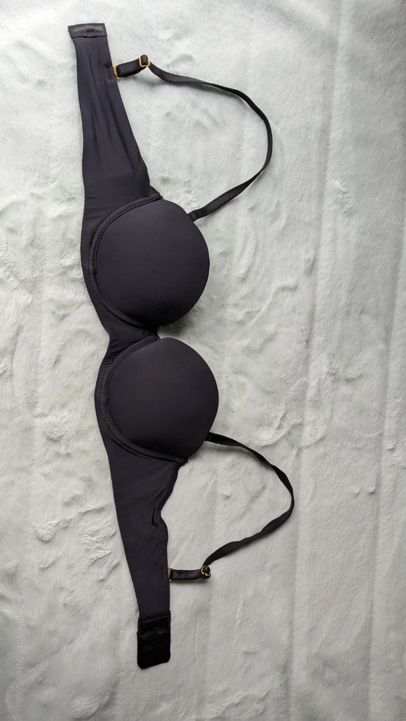 FitCherries 32C Bra: Anytime Strapless, Sleek Black - photo 2