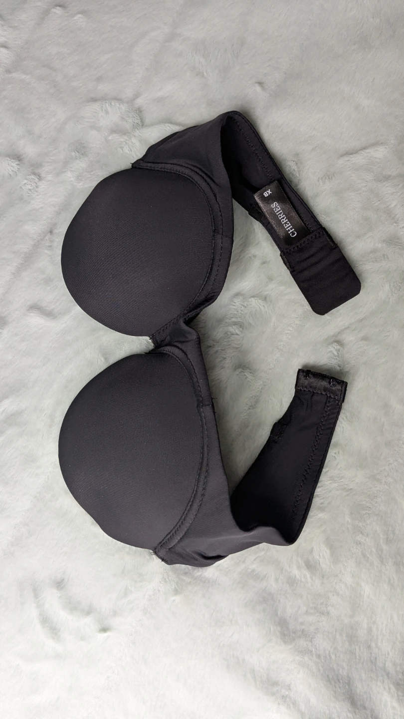 FitCherries 32C Bra: Anytime Strapless, Sleek Black - photo 4