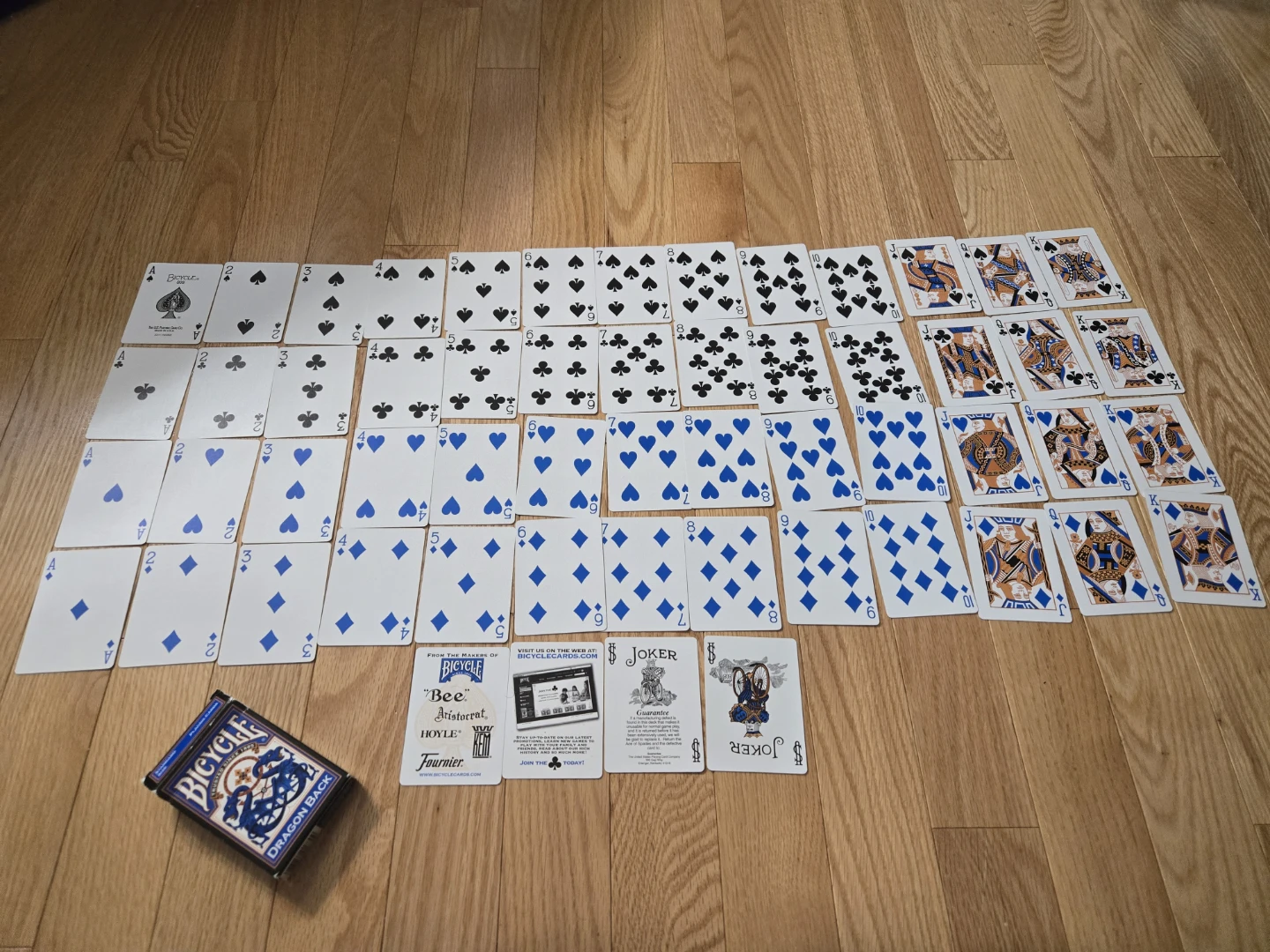 Bicycle Dragon Back Playing Cards (Blue) - photo 2