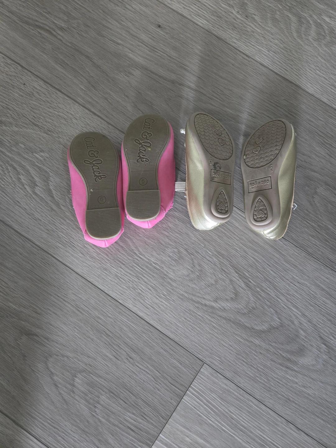 Cat & Jack and Zoe + Zack Toddler Ballet Flats - Size 6 - photo 3