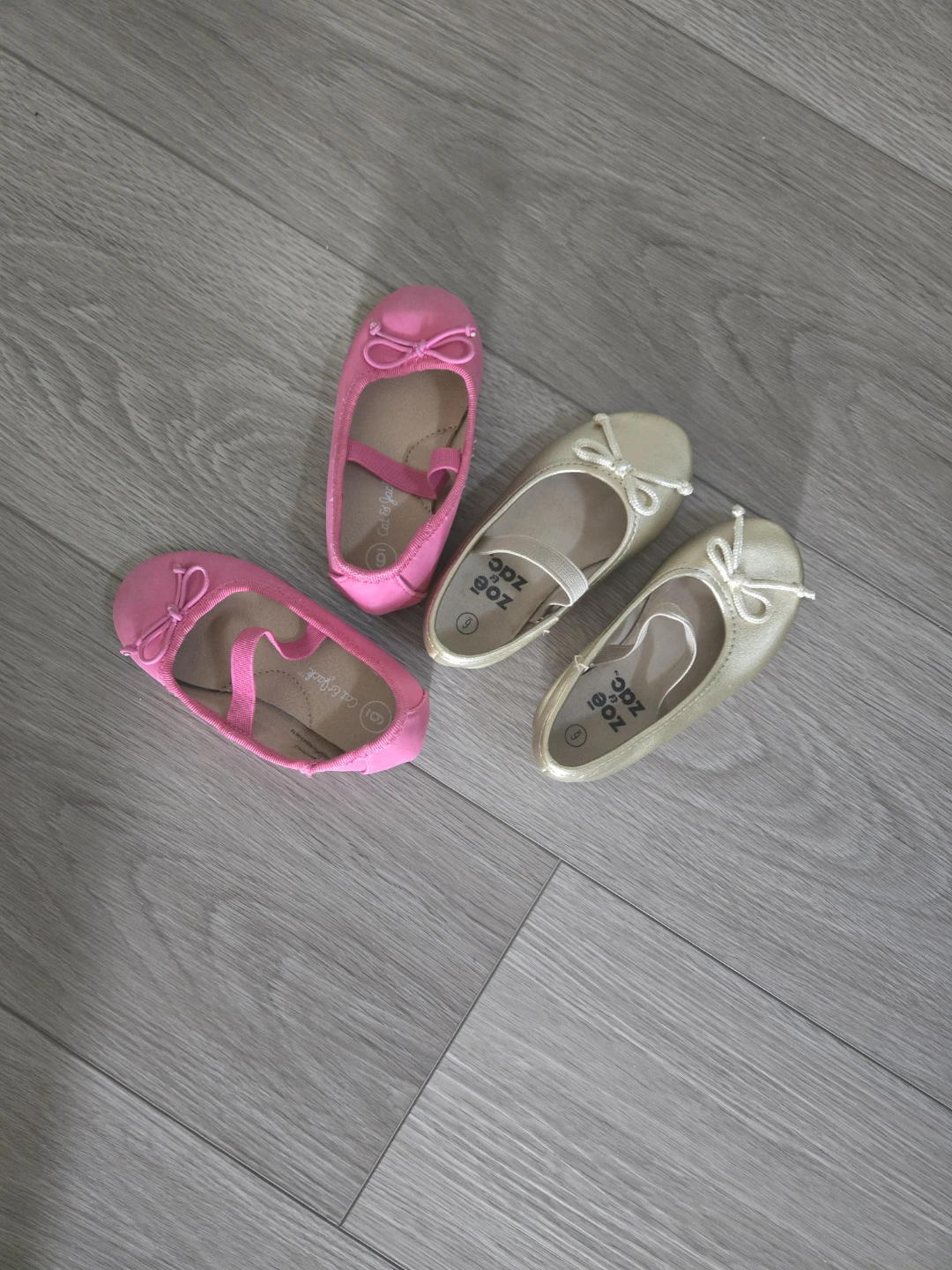 Cat & Jack and Zoe + Zack Toddler Ballet Flats - Size 6 - photo 4