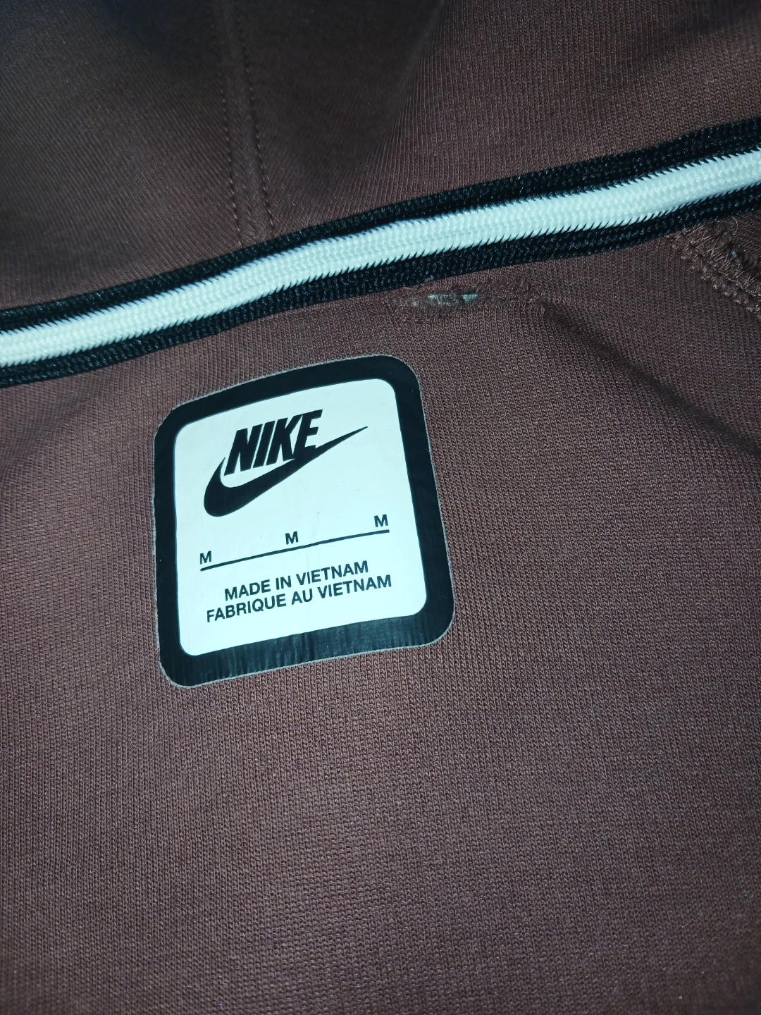Nike Tech Fleece Full Zip Hoodie - Brown - Size M - photo 2