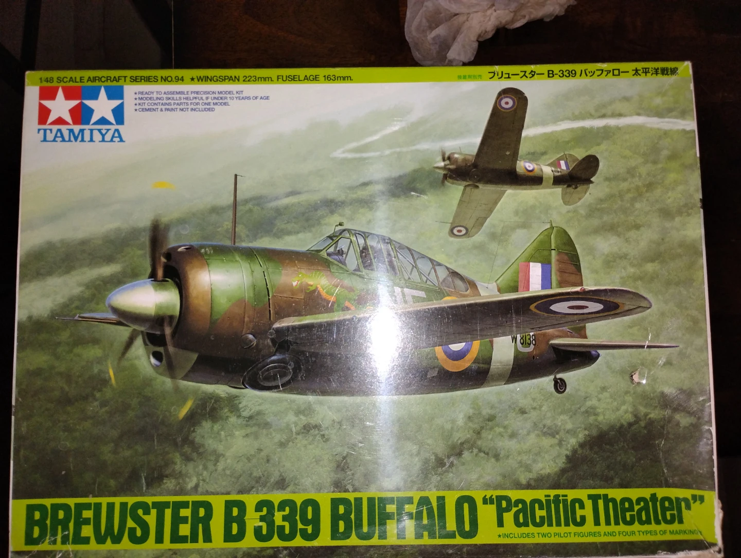 Tamiya 1/48 Brewster B-339 Buffalo "Pacific Theater" Model Kit