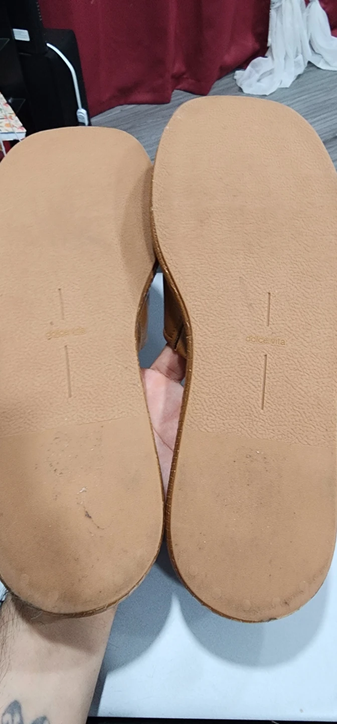 Dolce Vita Slide Sandals - Tan Leather size 11 - photo 3