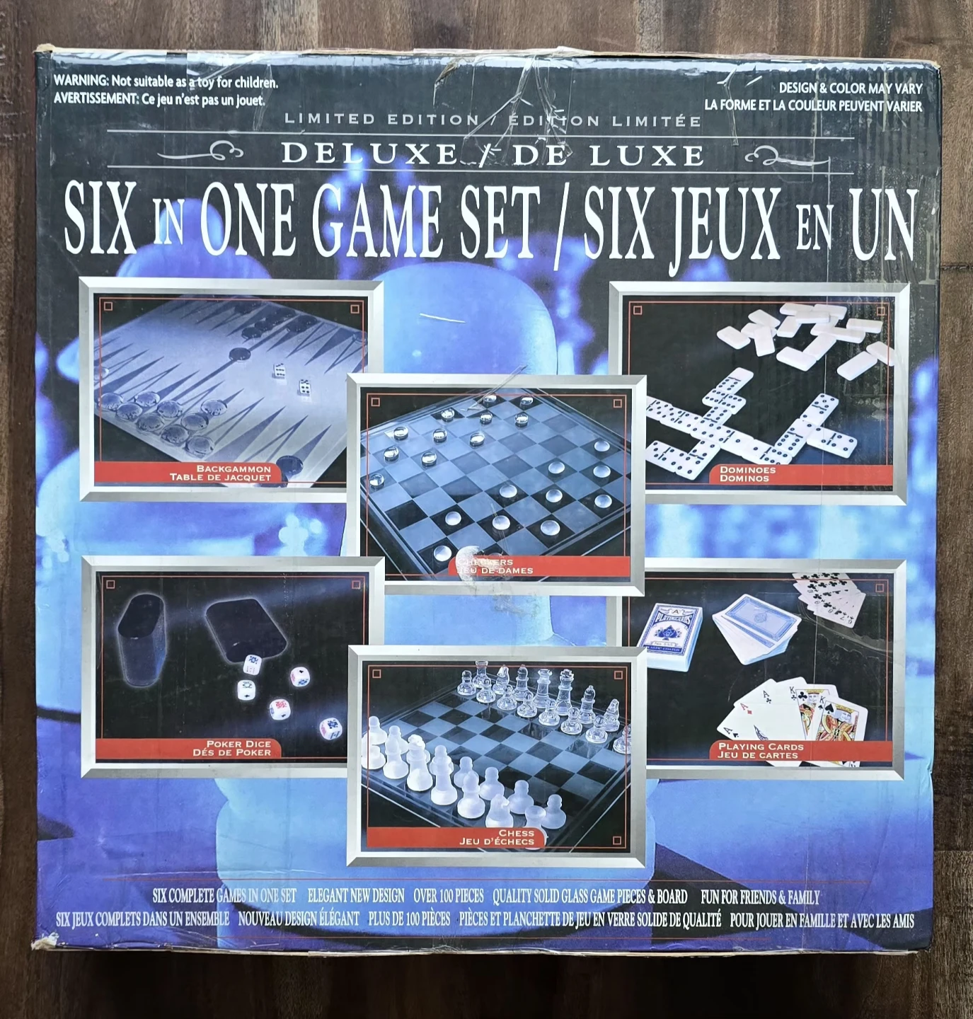 Six in One Deluxe Glass Game Set
