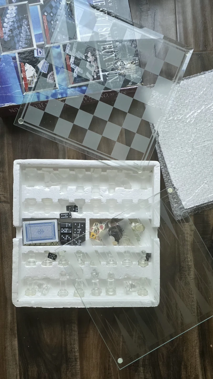 Six in One Deluxe Glass Game Set - photo 4