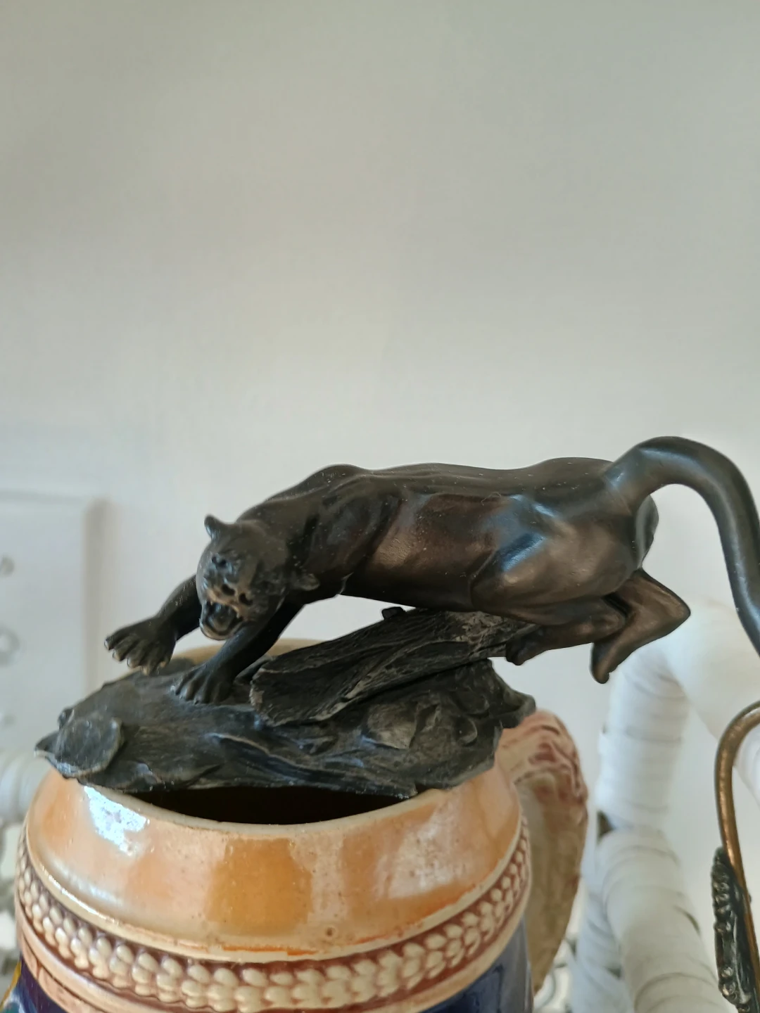 The Franklin Mint "The Mountain Lion" Pewter Figurine