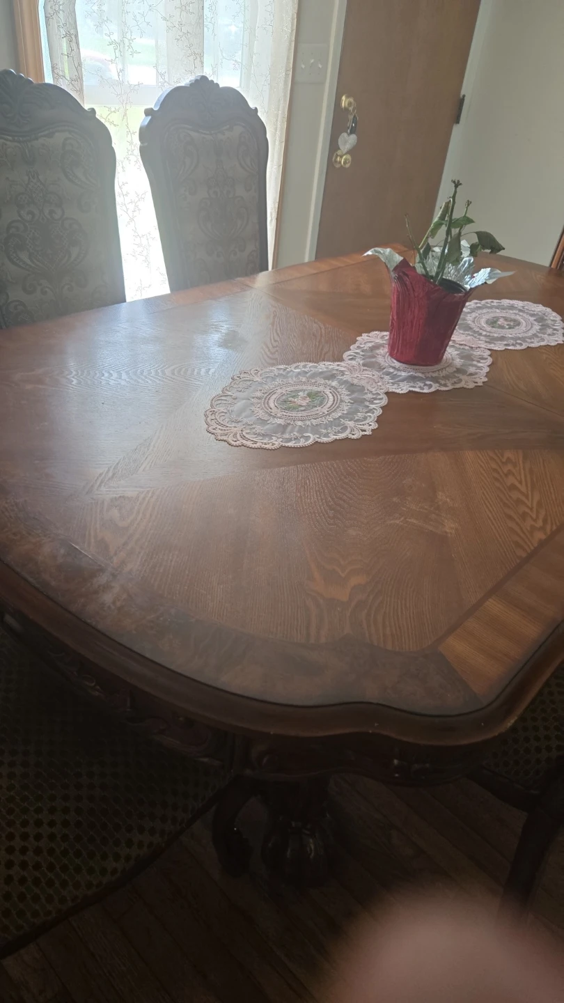 Wooden Dining Table with 8 Chairs - photo 3
