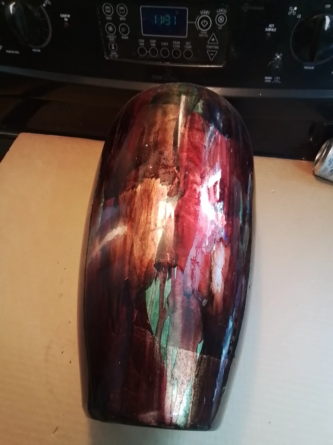 Large Handcrafted Raku Studio Pottery Vase - photo 5