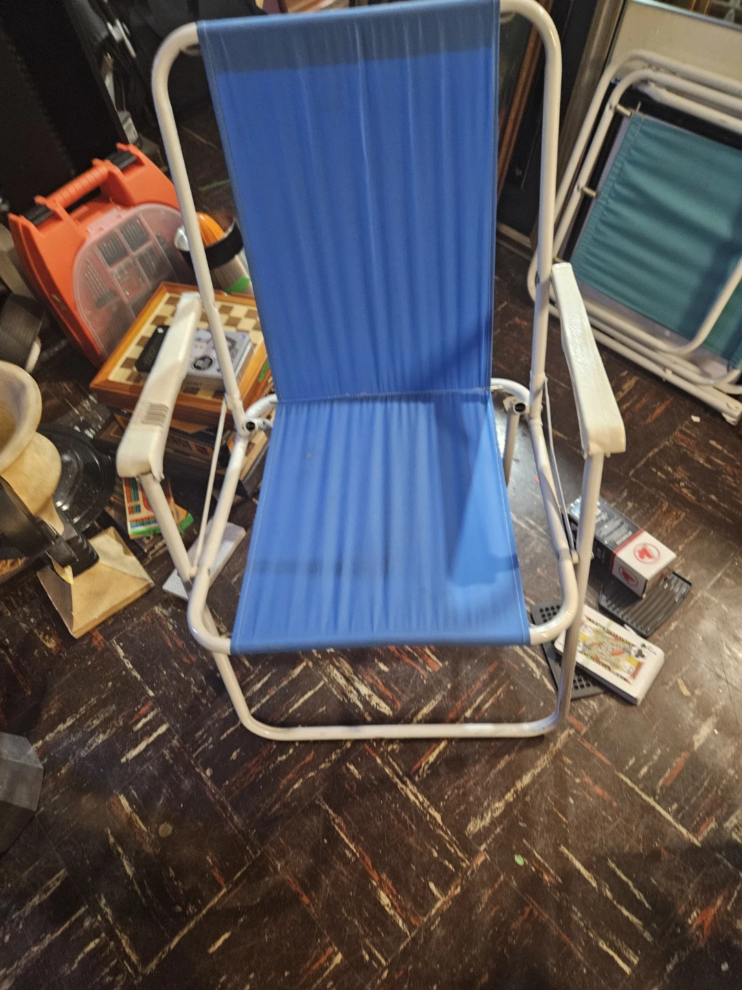 Blue Folding Beach Chair - photo 3