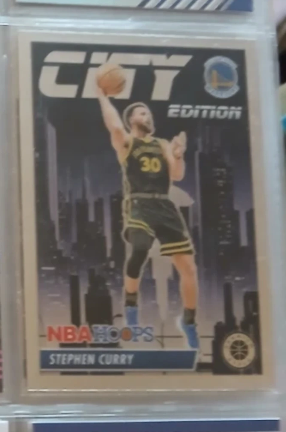 NBA Hoops Stephen Curry "City Edition" Trading Card