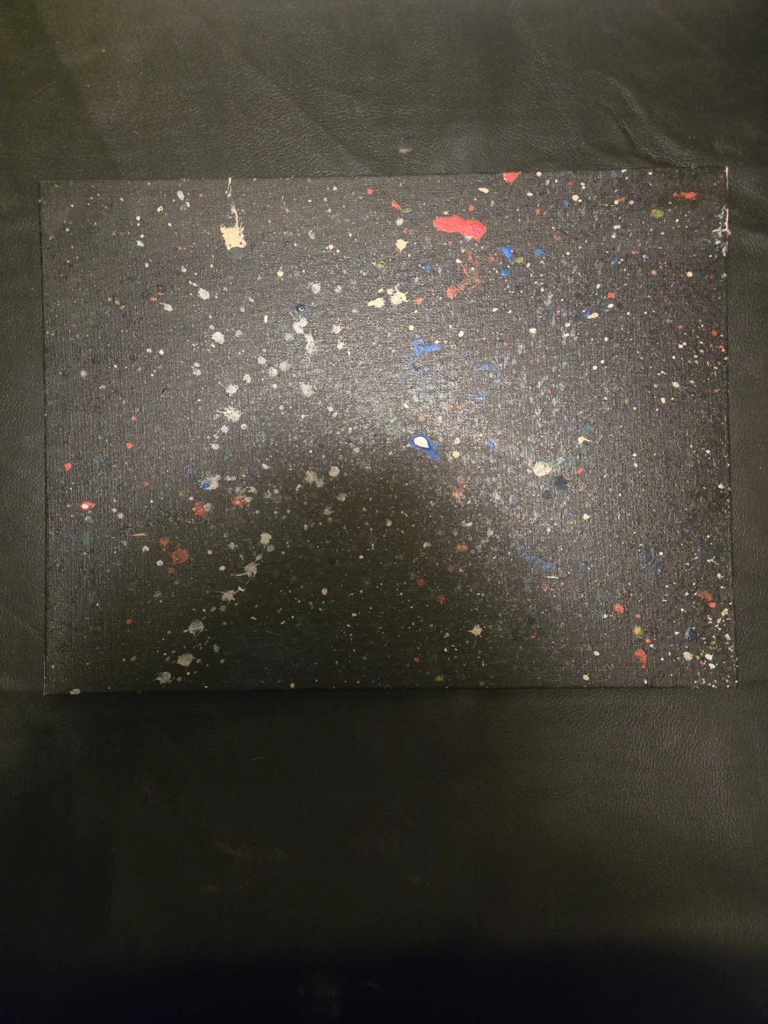 Two Splatter Art Canvases - photo 3