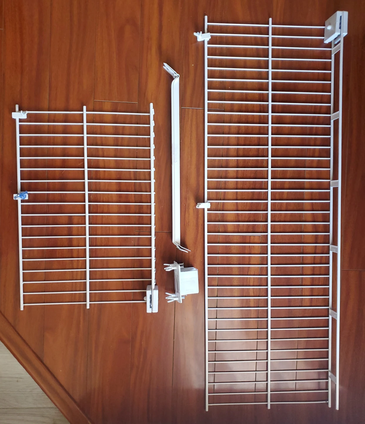 White Wire Shelving Unit Components