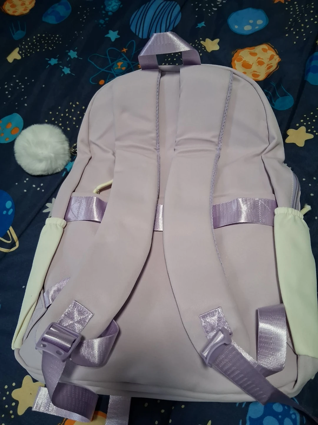 Eknbag Pastel Lavender Backpack with Cream Accents - photo 2