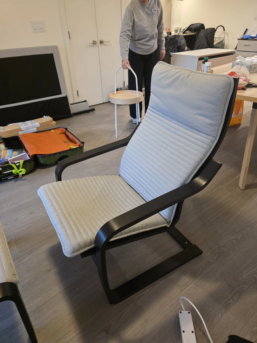 IKEA POÄNG Armchair and Foot Stool - photo 2