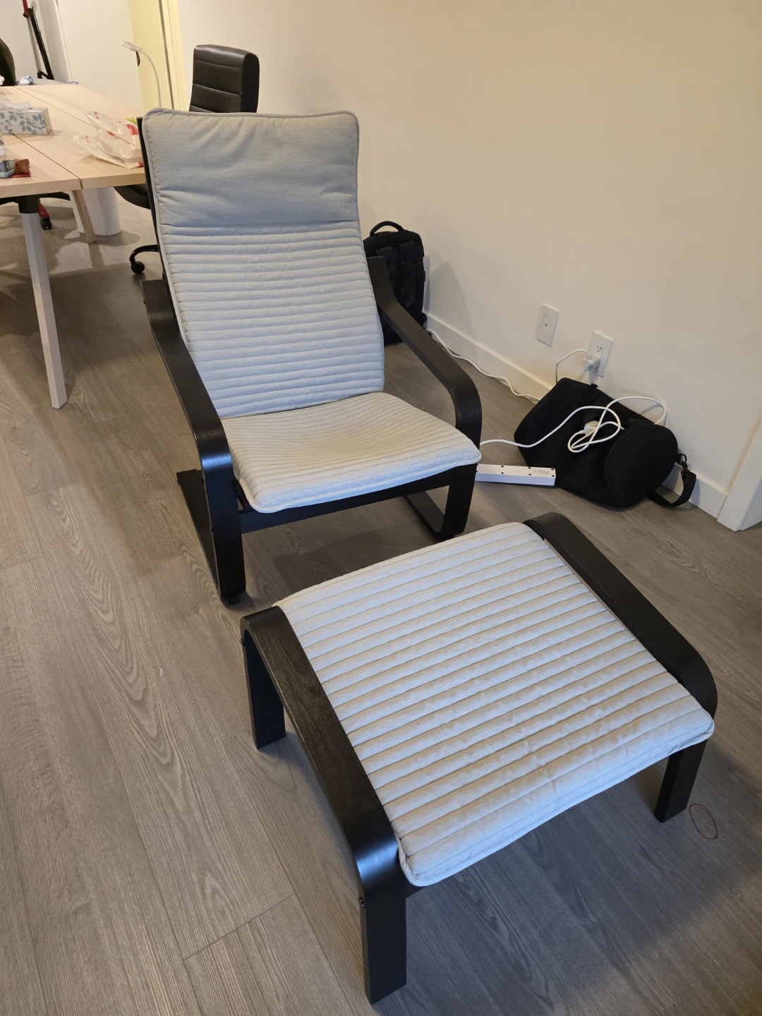 IKEA POÄNG Armchair and Foot Stool - photo 3