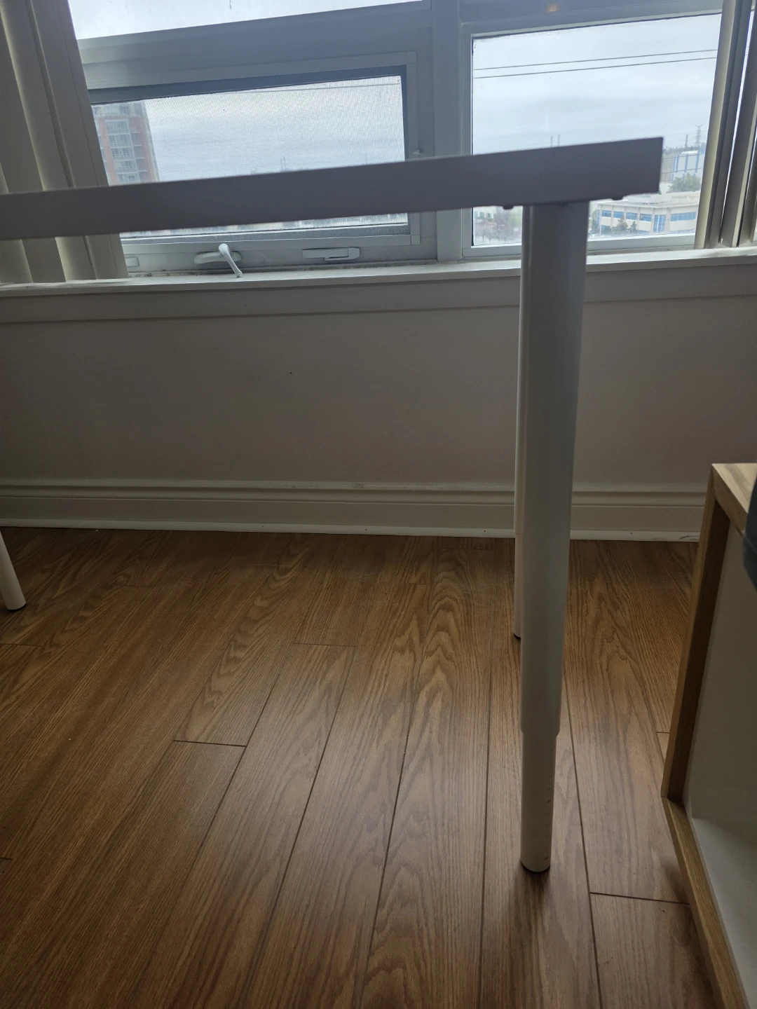 IKEA Desk -White Wood with adjustable legs - photo 4