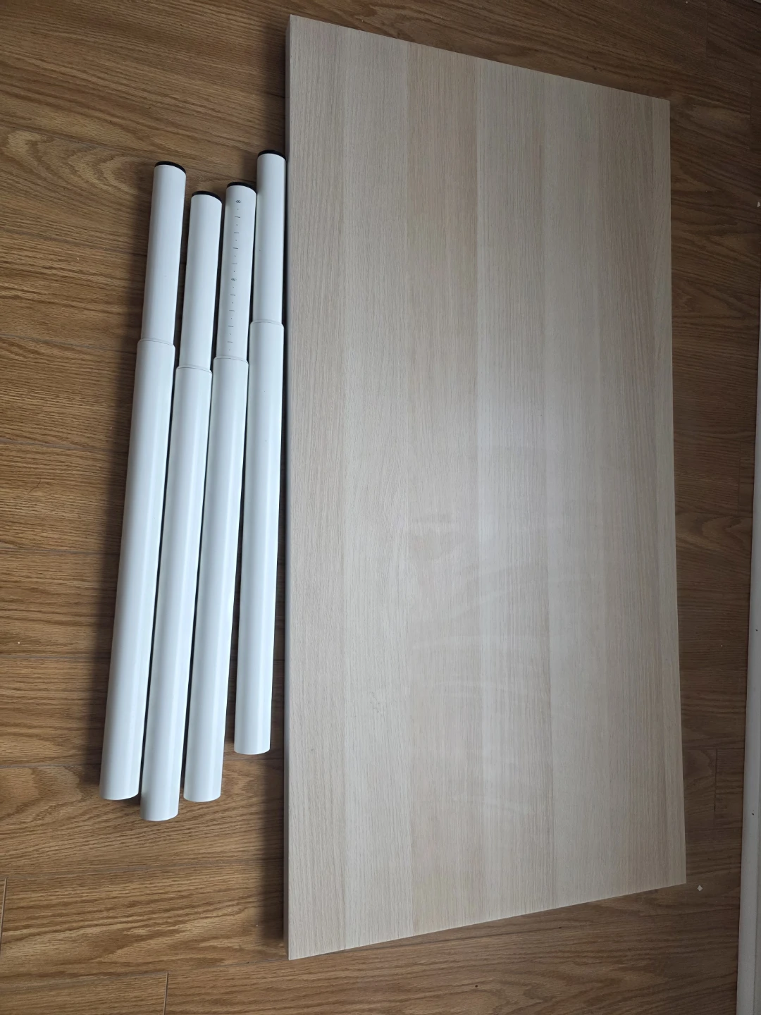 IKEA Desk -White Wood with adjustable legs - photo 5