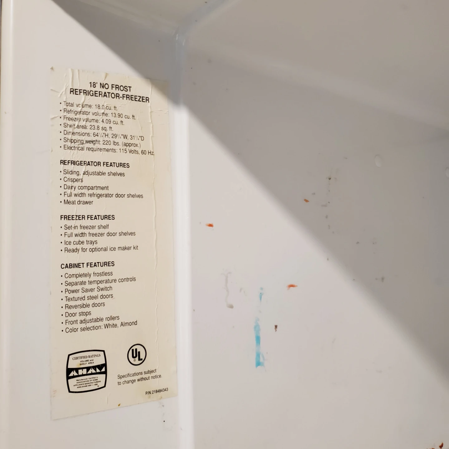 18' No Frost Refrigerator-Freezer - photo 5