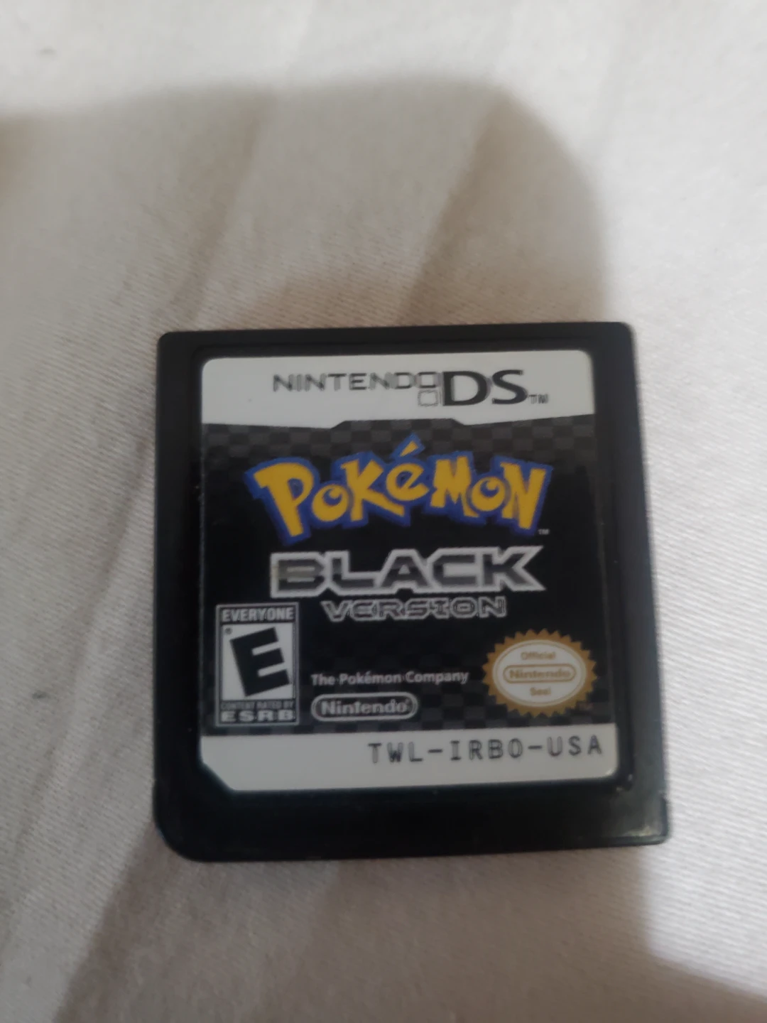 Nintendo DS Pokemon Black Version Game Cartridge