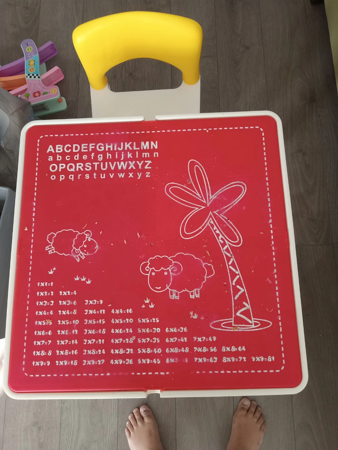 Kids Learning Table with Alphabet and Math