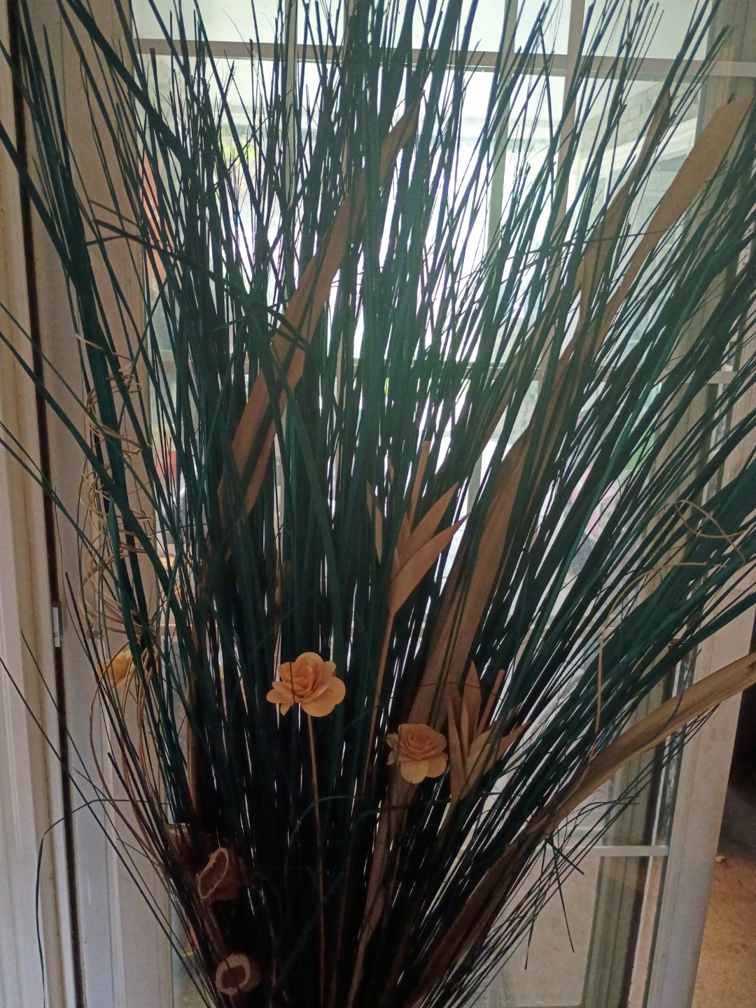 Large Decorative Grass and Flower Arrangement - photo 3