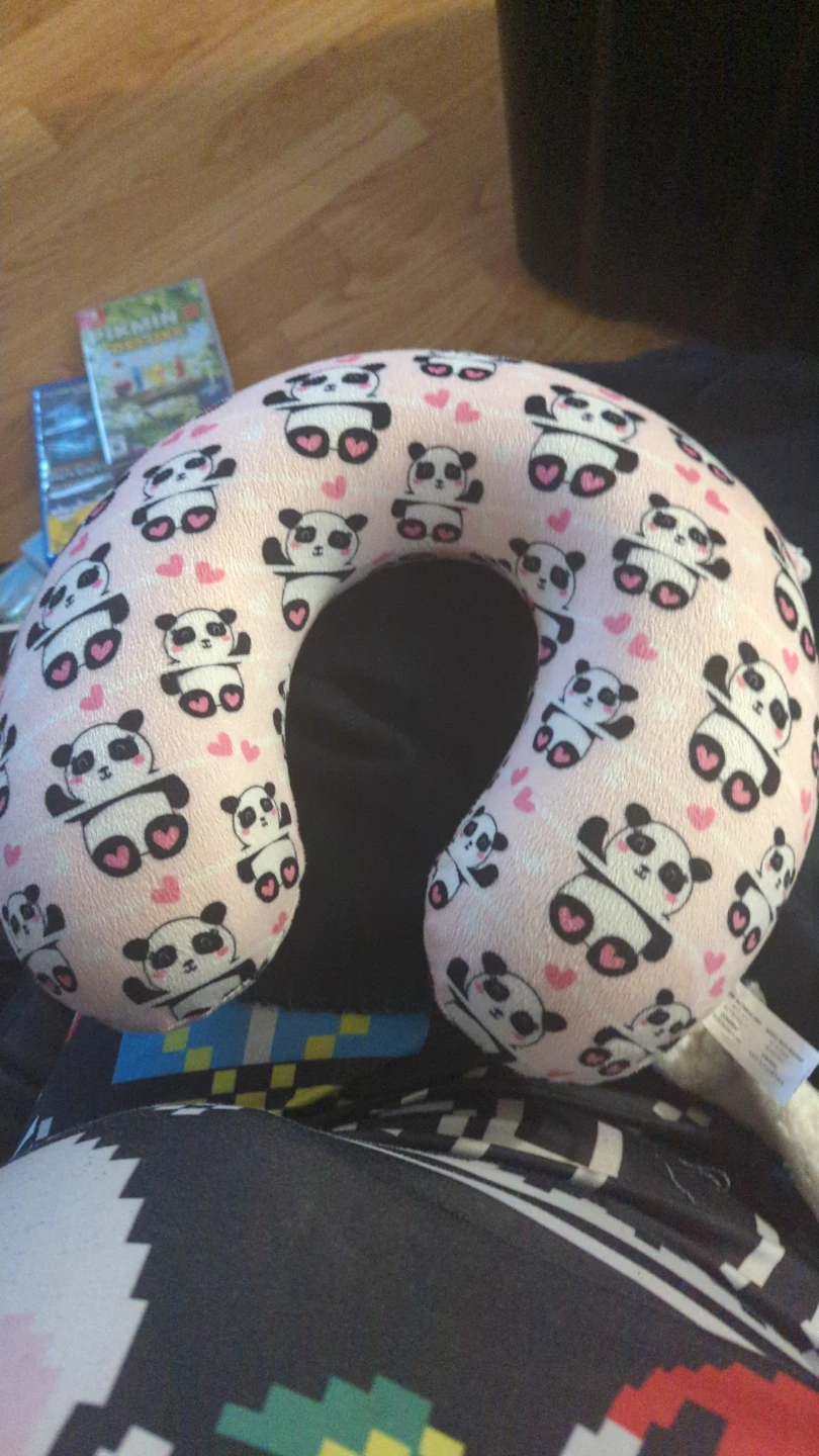 Pink Panda Travel Neck Pillow