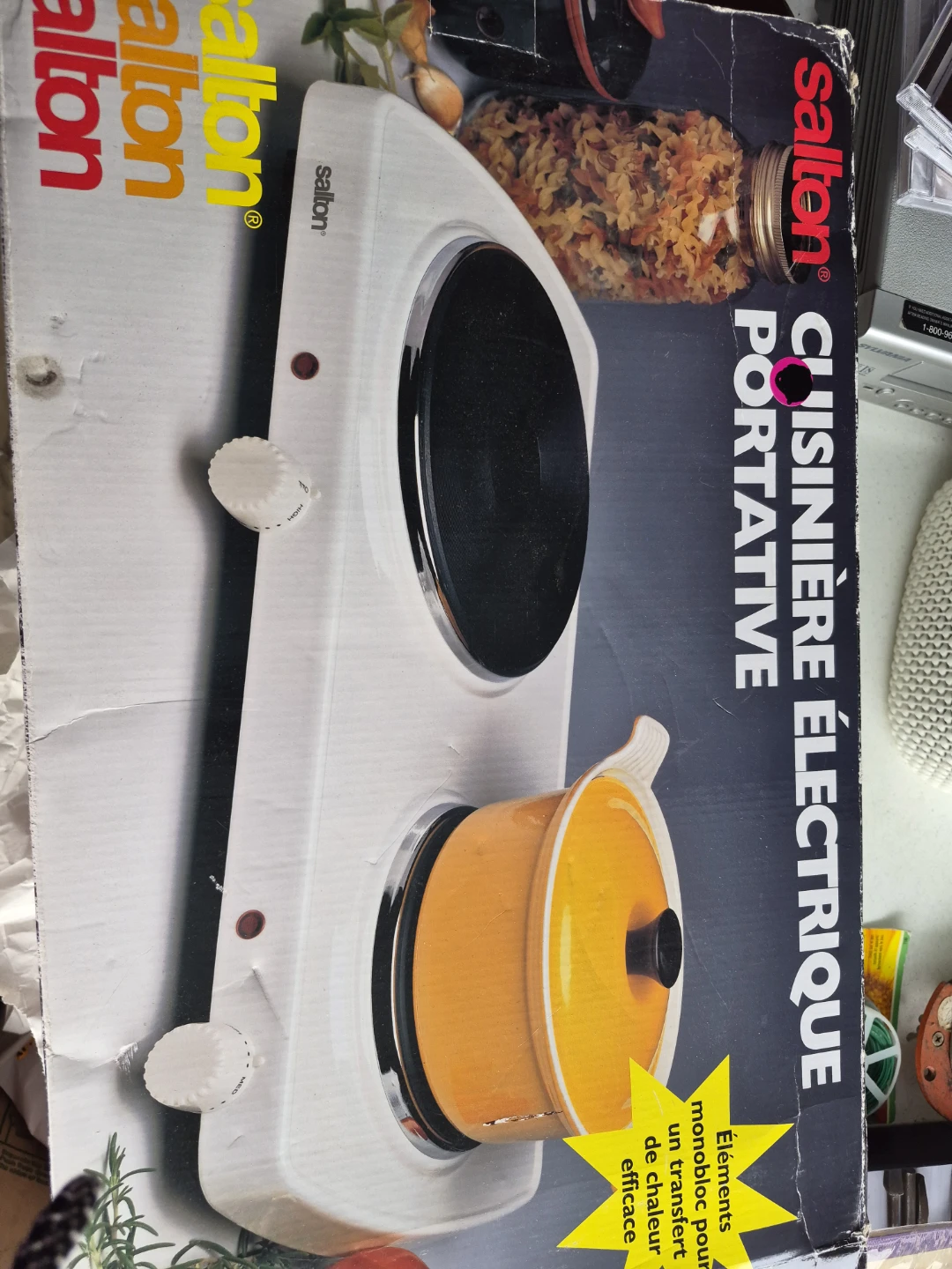 Salton Portable Electric Double Burner Hot Plate