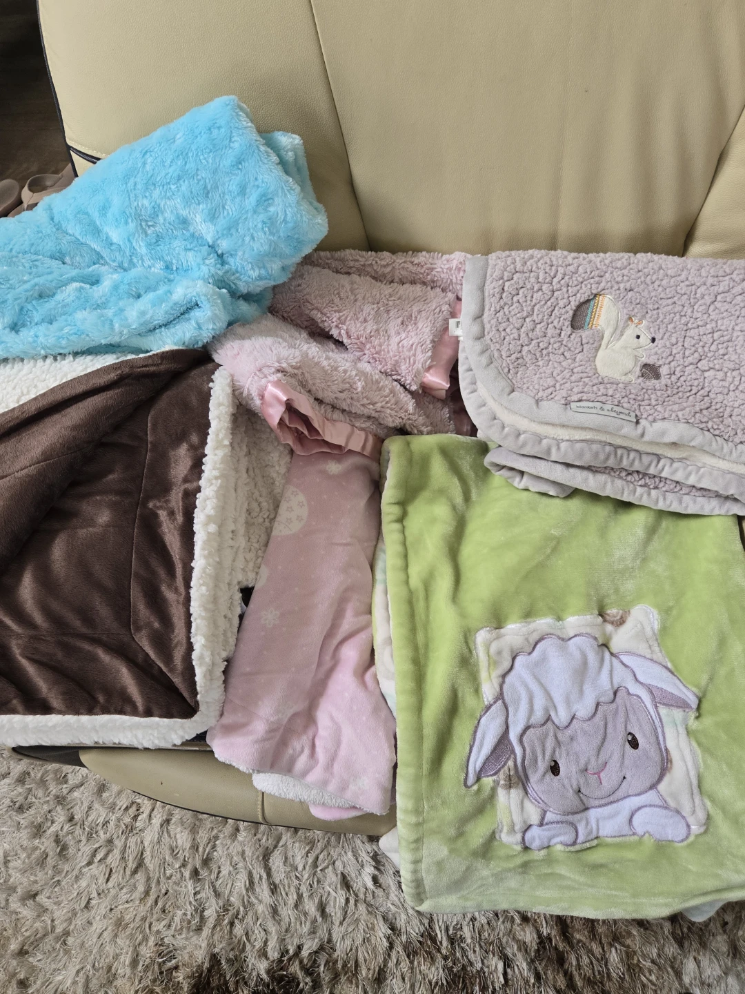 Assorted Baby Blankets Bundle