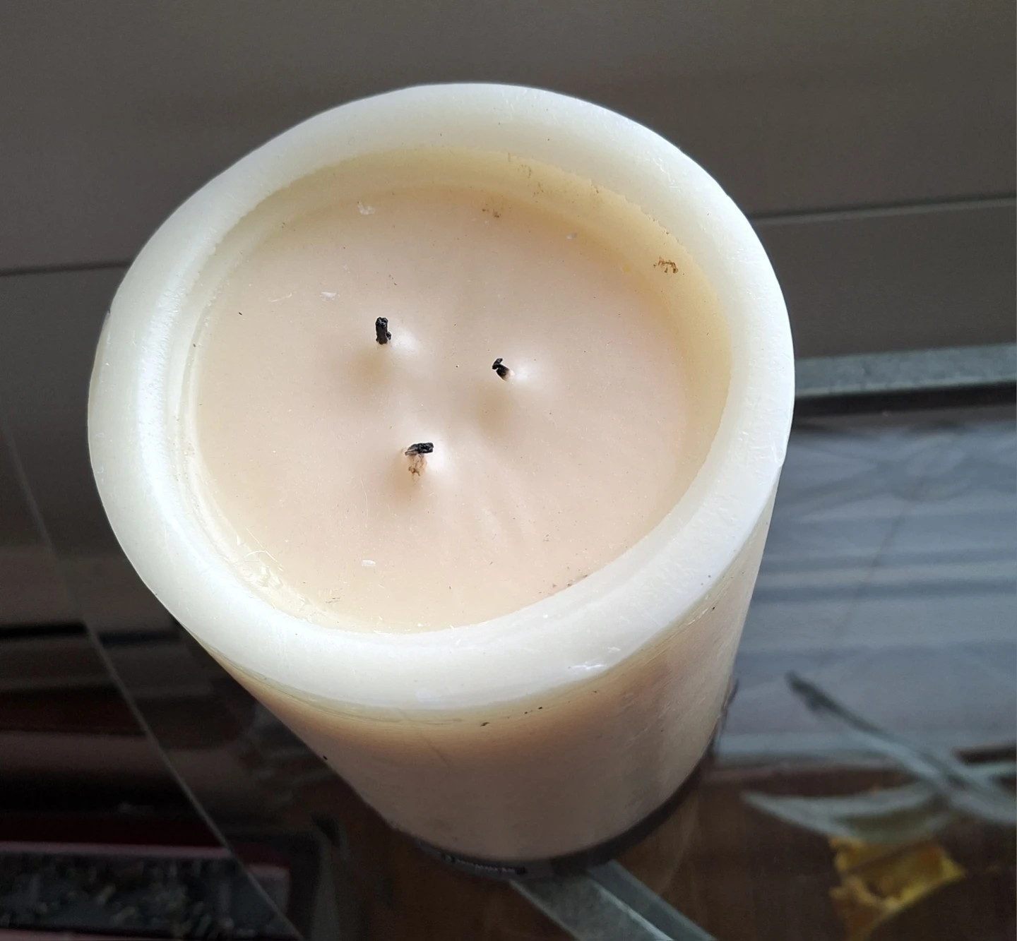 Pier 1 Imports Unscented Candle - 5 x 8 in - photo 2