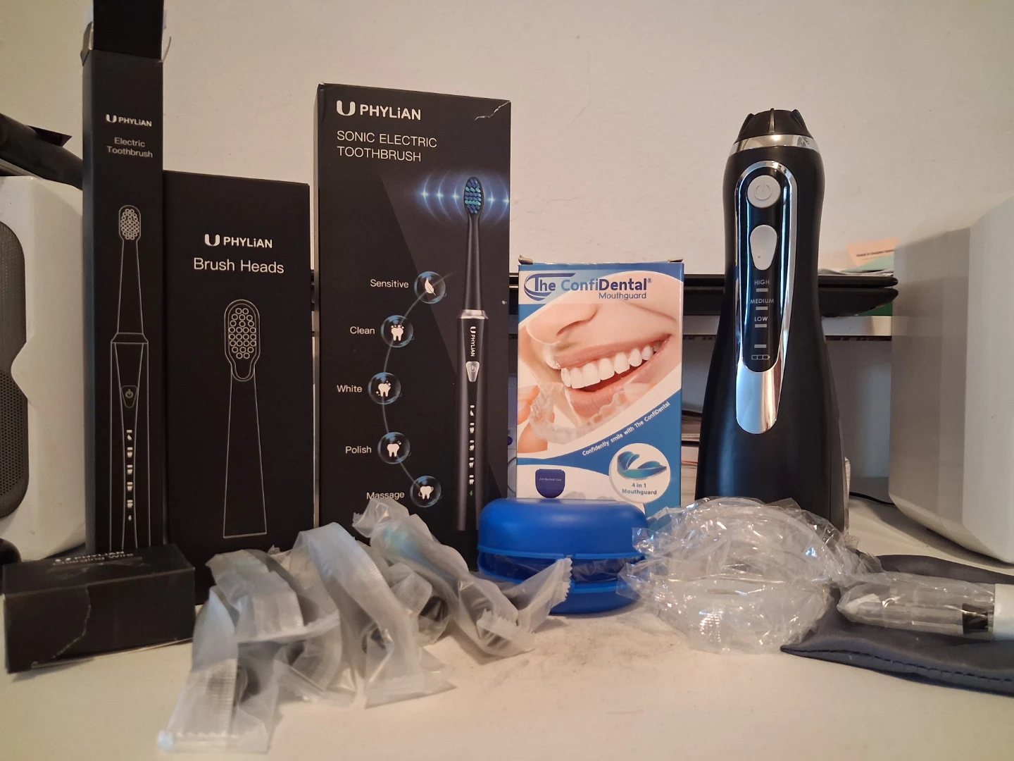 Phylian Sonic Electric Toothbrush and Waterpik Water Flosser Set