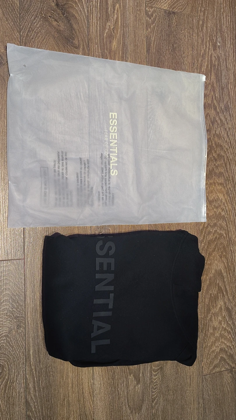 Black Essentials Fear of God Hoodie - photo 4