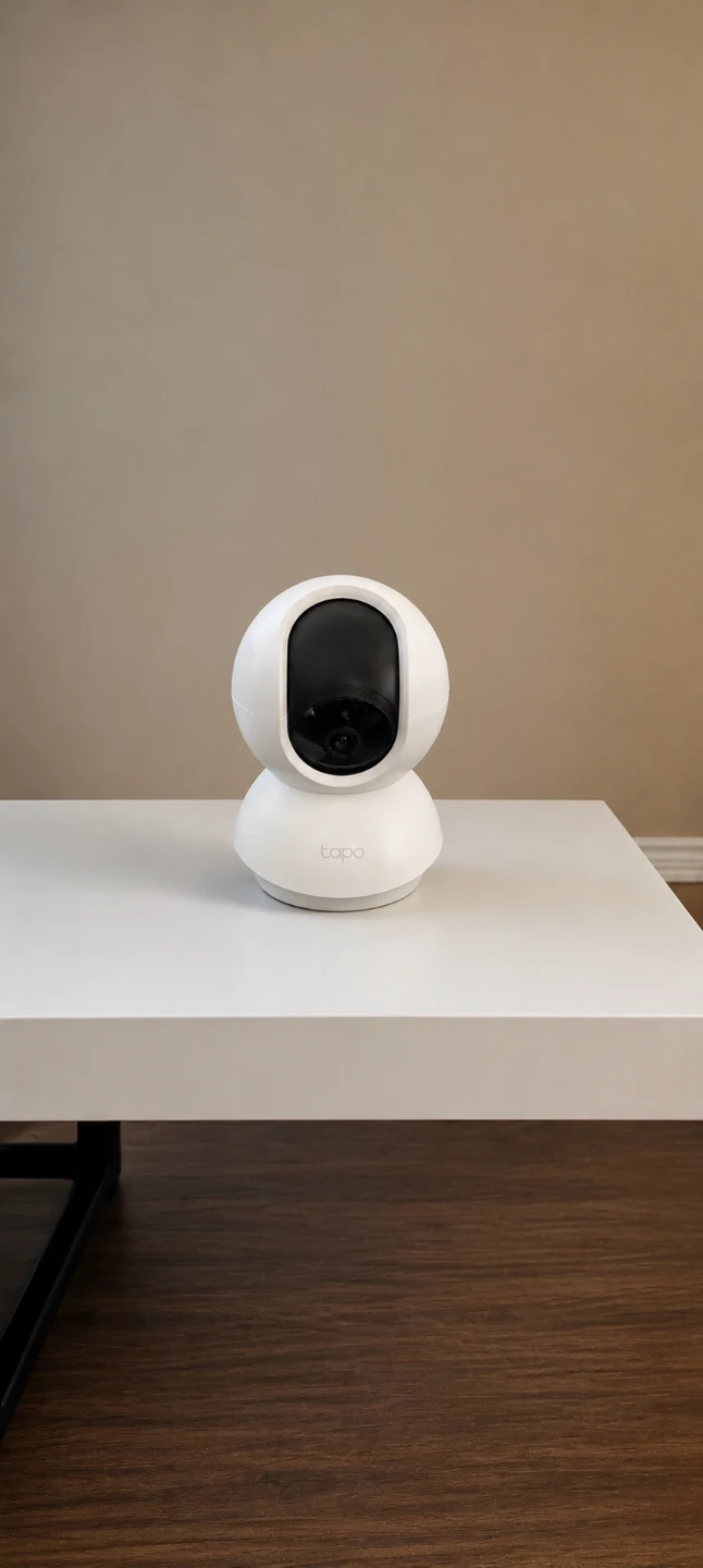 Tapo White Pan Tilt Home Security Camera