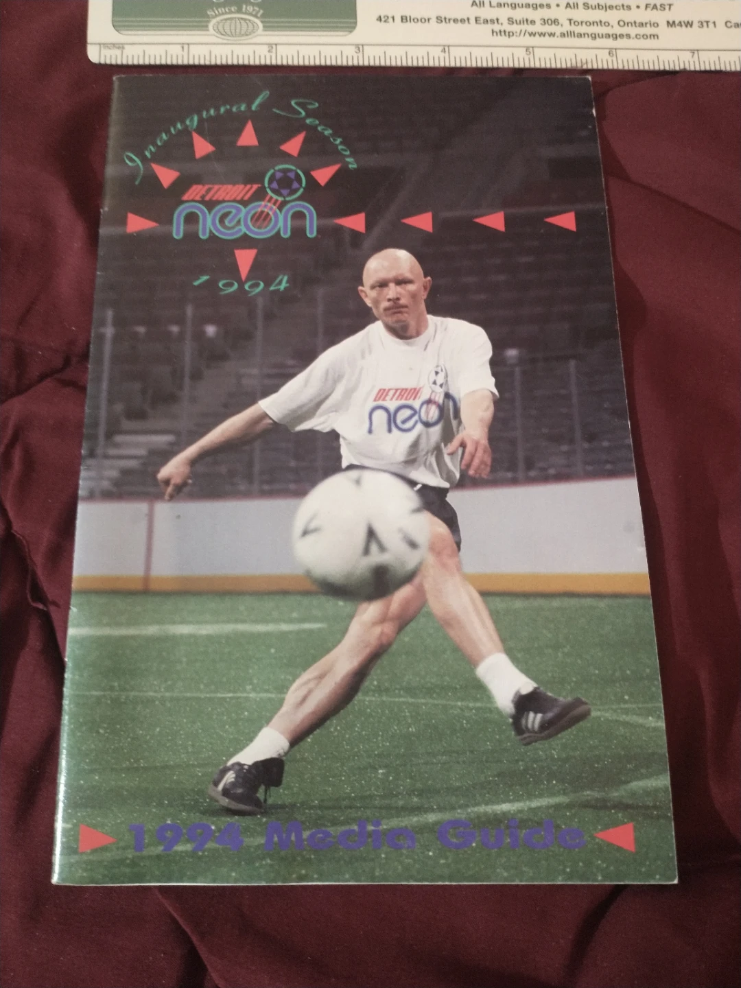 1994 CISL Detroit Neon inaugural season indoor soccer guide