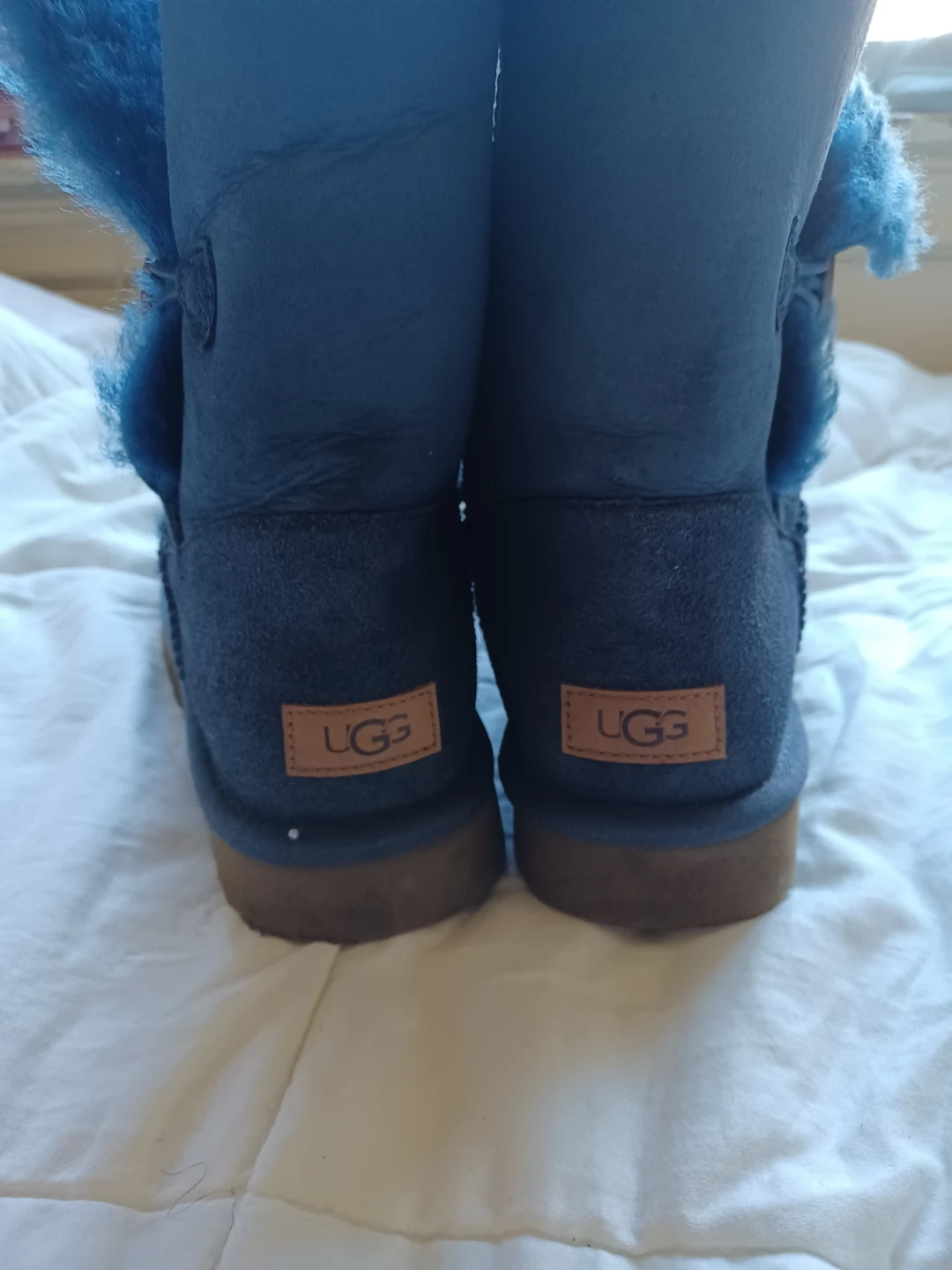 UGG Australia Bailey Button Boots - Blue Suede