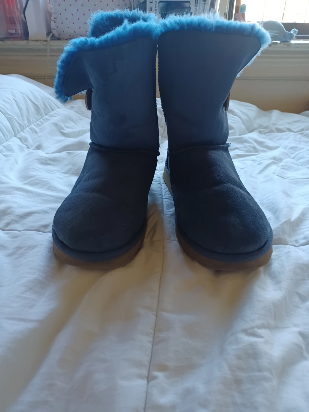 UGG Australia Bailey Button Boots - Blue Suede - photo 3