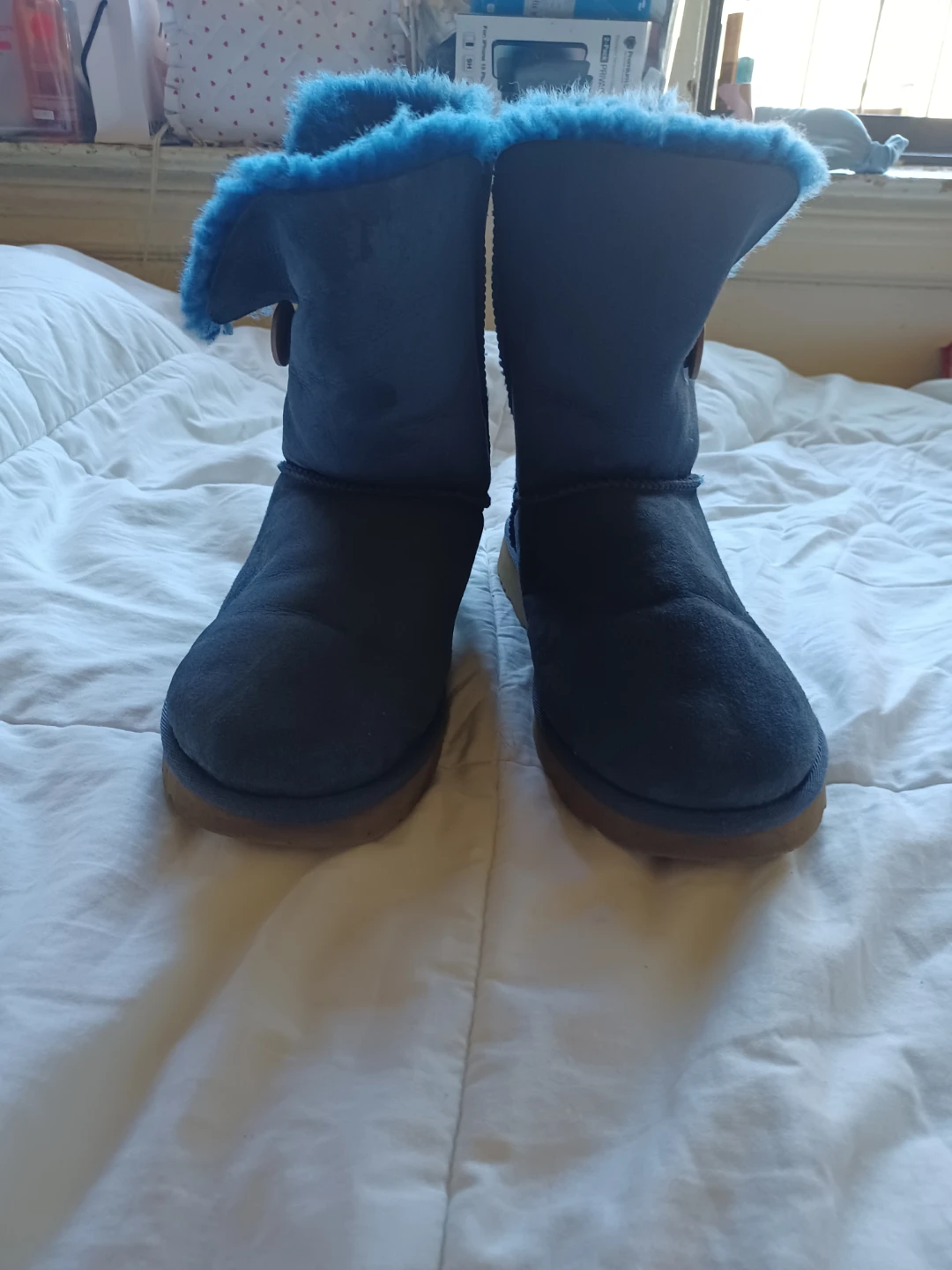 UGG Australia Bailey Button Boots - Blue Suede - photo 4