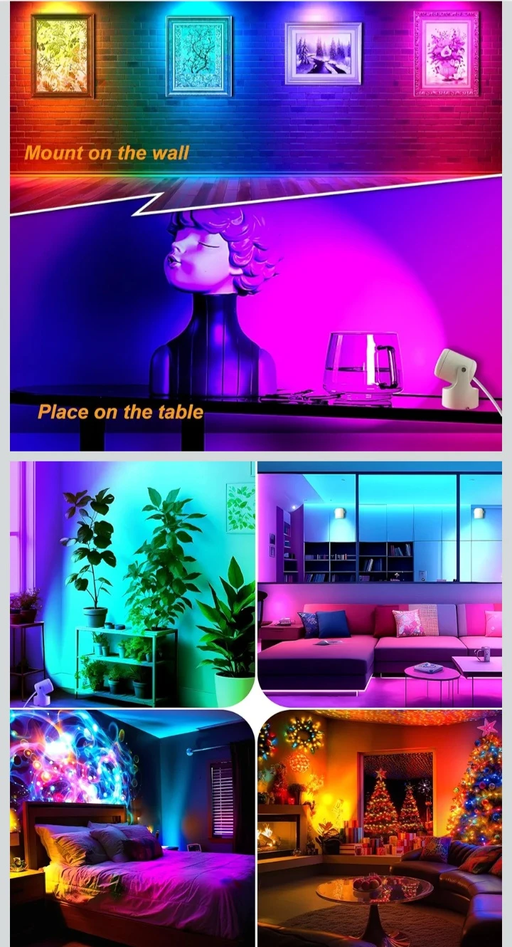 NEW!   LED RGBW White Spot Lights (2 Pack) 12W - photo 4