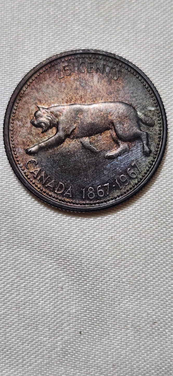 1967 Canada 25 Cents Coin