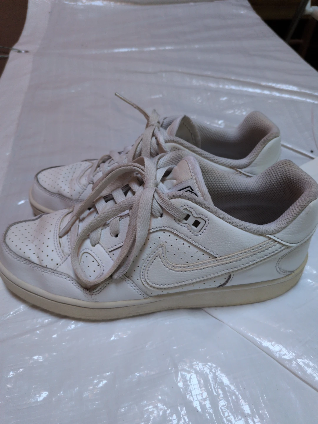 Nike White Leather Sneakers