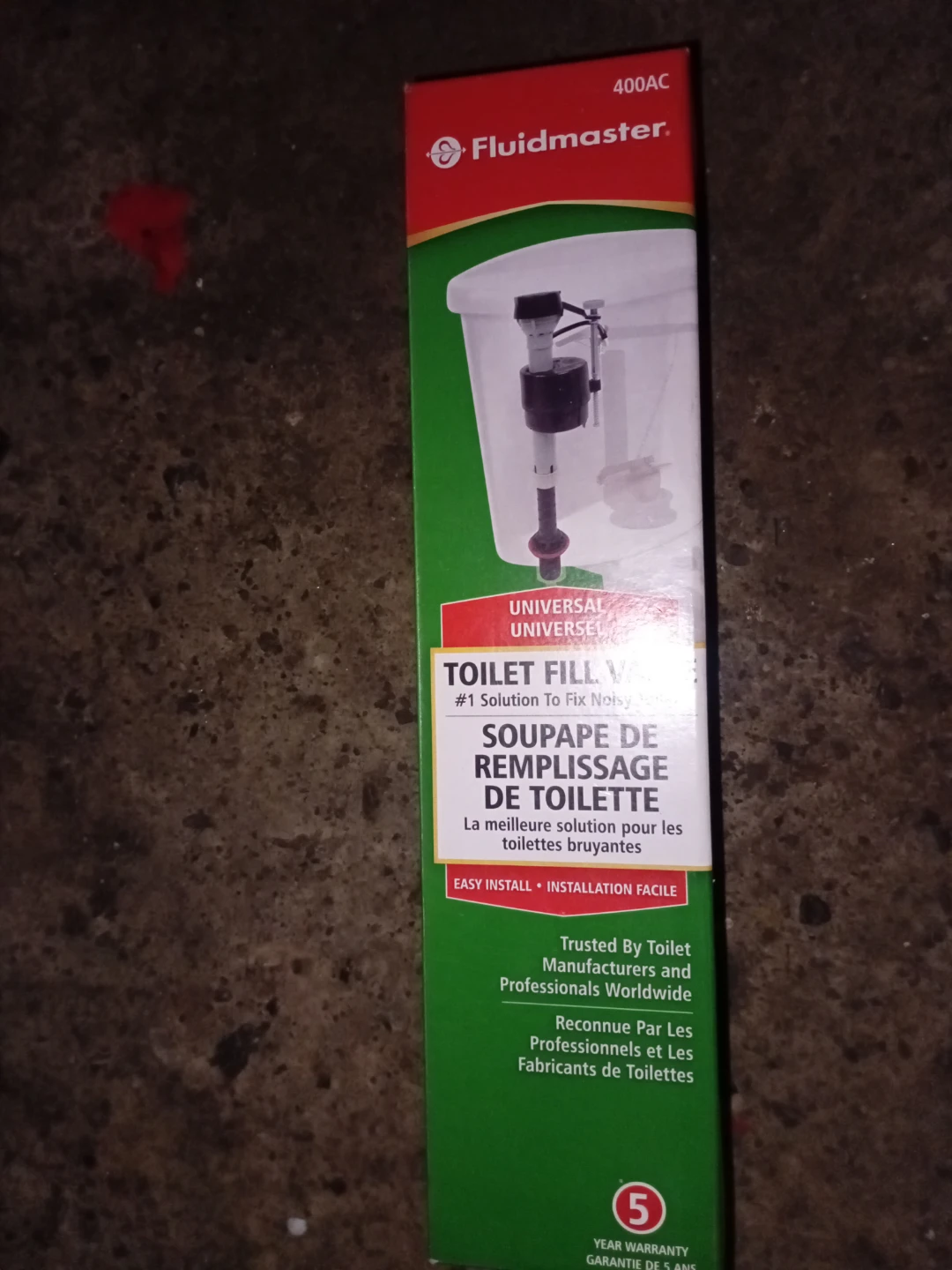 Fluidmaster 400AC Universal Toilet Fill Valve - photo 3