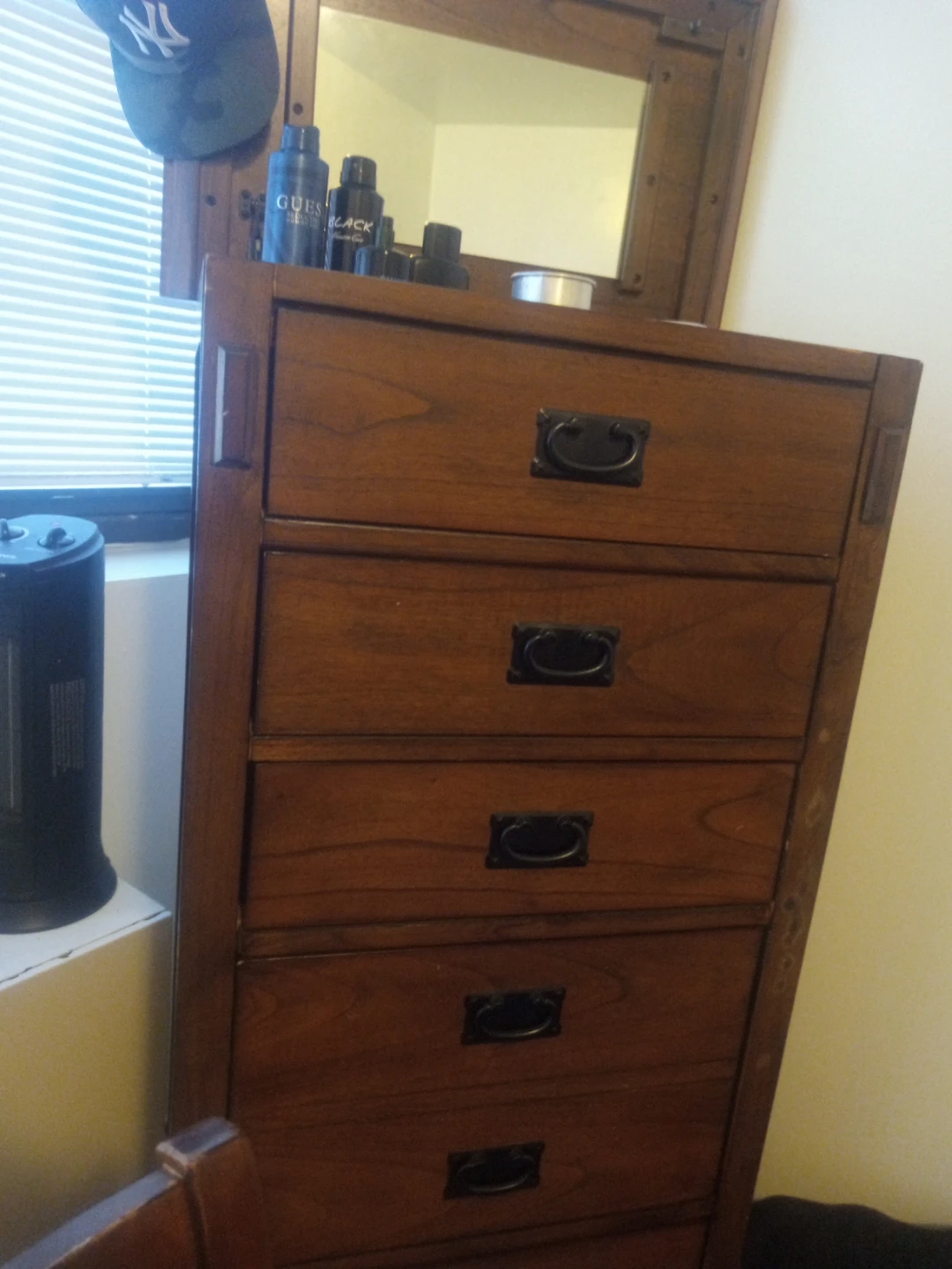 Wooden Dresser with Mirror - photo 2