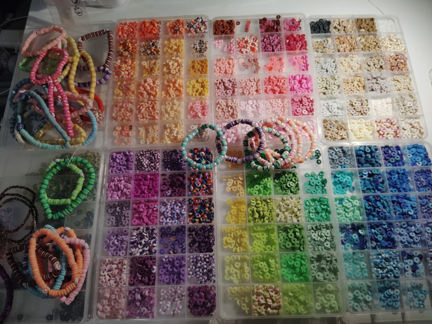 Lot of clay beads