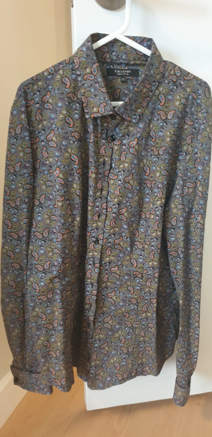 T.M. Lewin Women's shirt paisley pattern