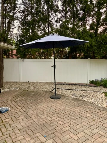 Patio Umbrella with Iron stand included
