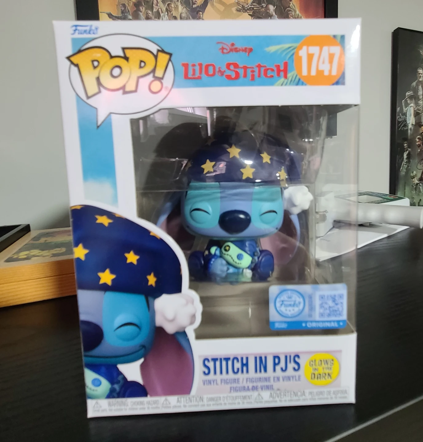 Funko Pop! Disney Stitch in PJ's #1747 Glows in the Dark