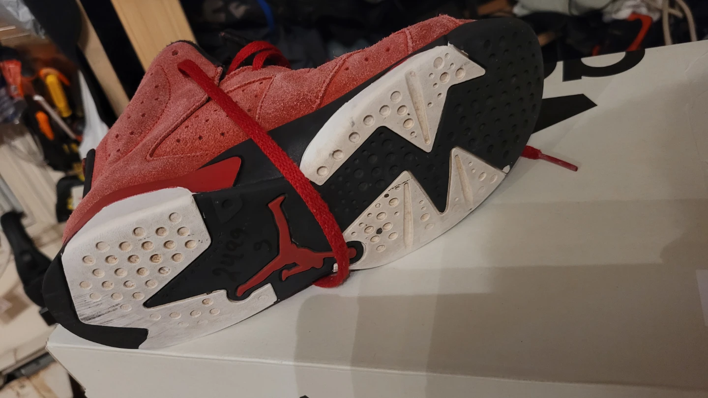 Air Jordan 6 Retro TD "Spizike" Red Suede - photo 5