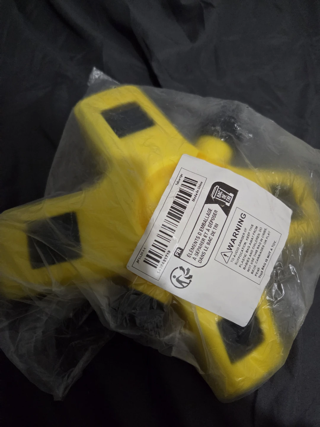 Yellow Plastic Packaging Element